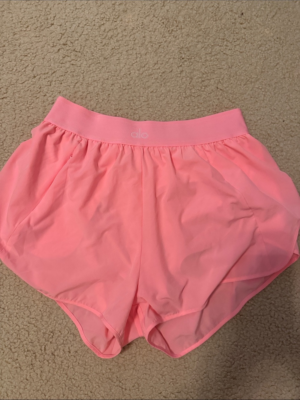 ALO Yoga Neon Bubblegum Running Shorts